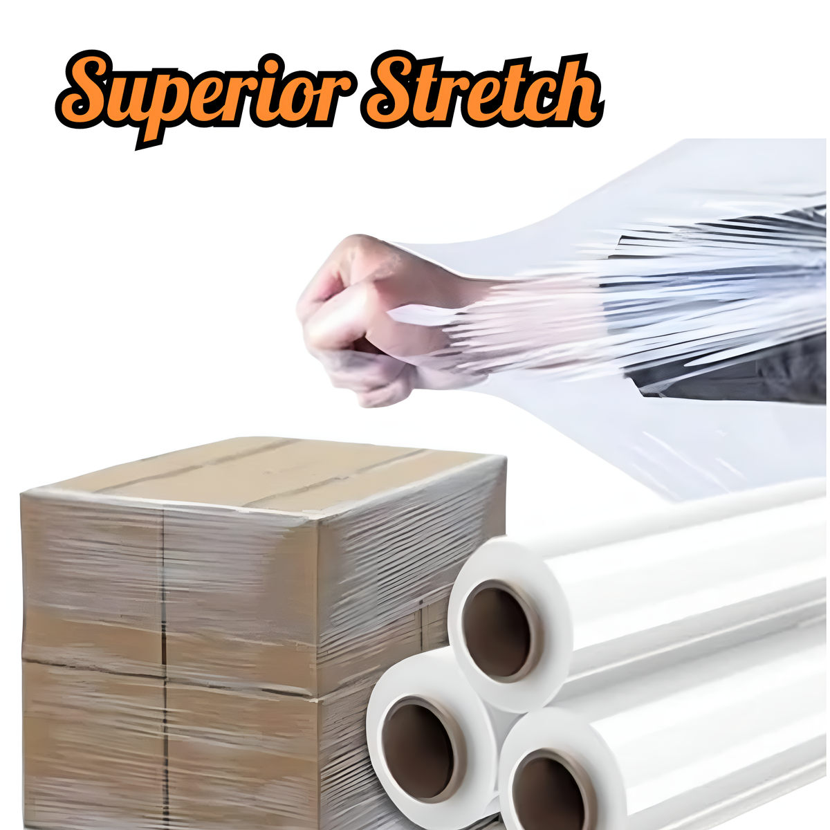 Full Skid of Stretch Film Rolls Bulk Savings on 100% Canadian Goods"