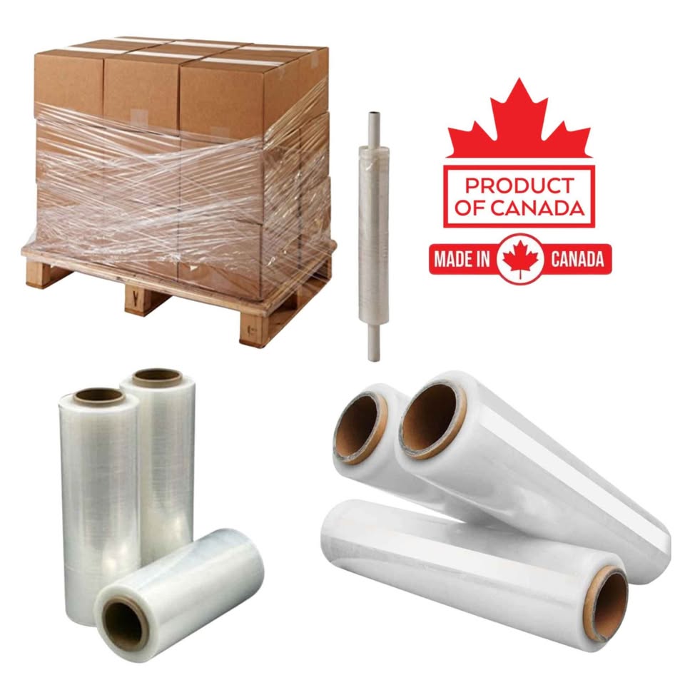 Stretch Film Wrap 12" x 1250ft - 70 Gauge - Clear Cast Pallet Stretch Wrap Film